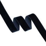 Stretch Velvet Ribbon Trim Made in Italy - 0.875" - Navy - Gislaine Collection