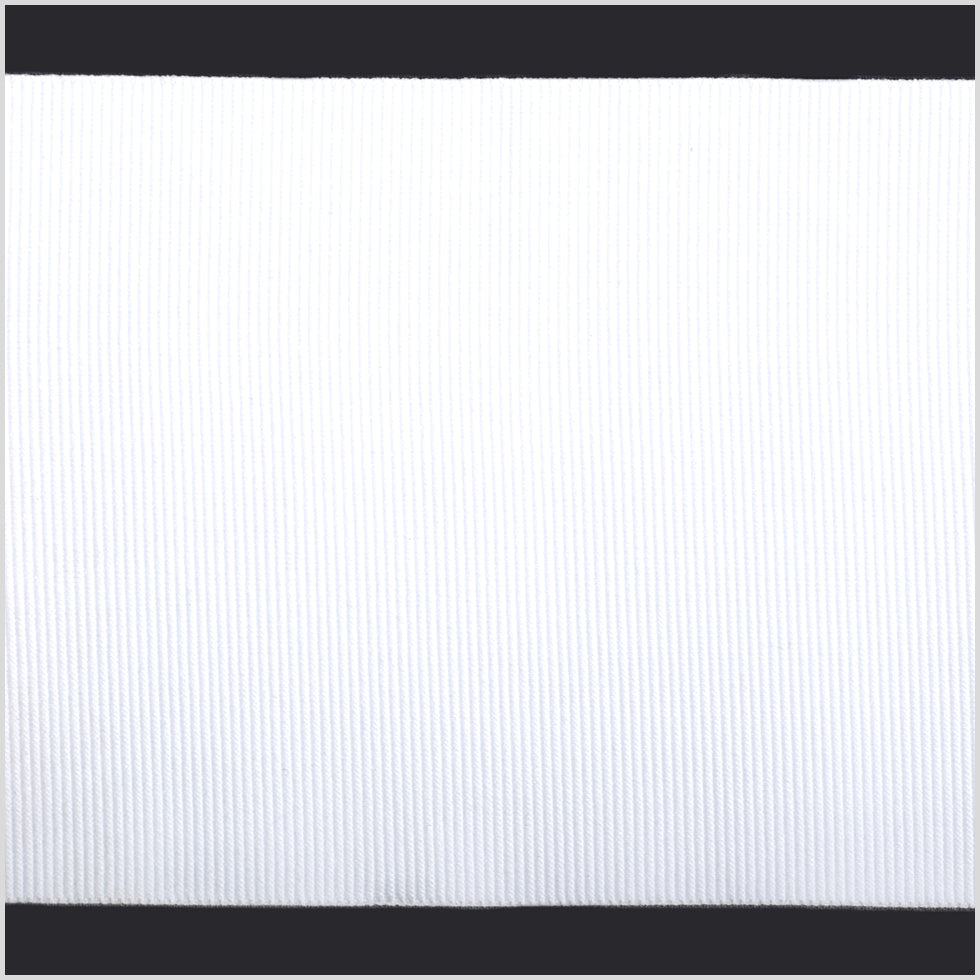 White Stretch Grosgrain - 4"