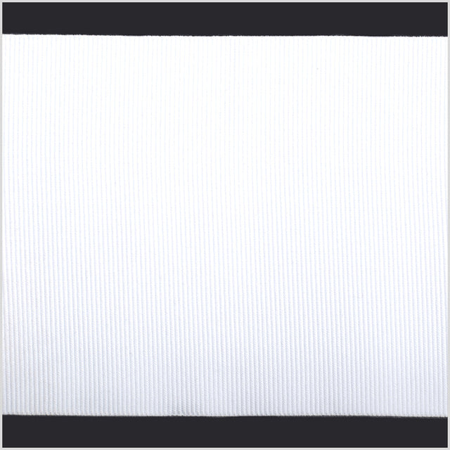 White Stretch Grosgrain - 4"