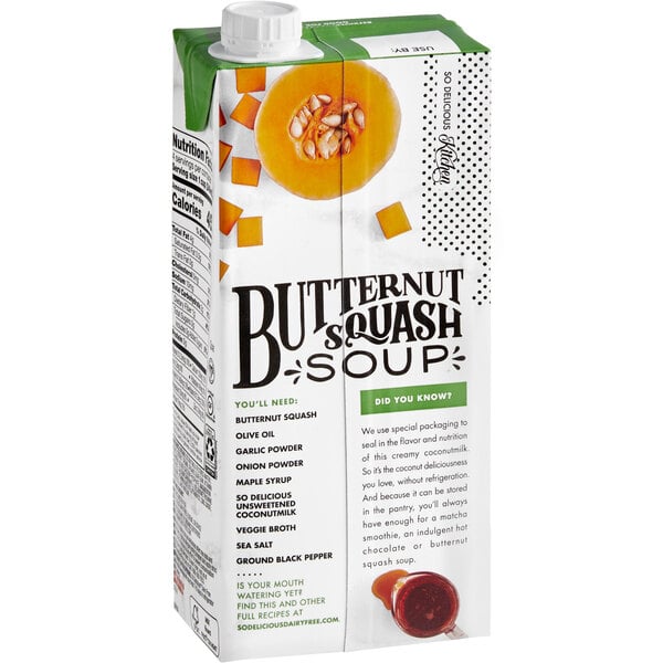 So Delicious Organic Unsweetened Coconut Milk 32 oz. - 12/Case