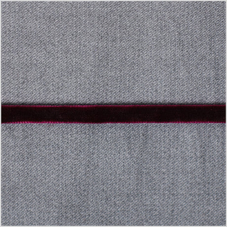 Dark Plum Double Face Velvet Ribbon - 1/8"