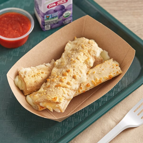 The MAX 5" 1.93 oz. MaxStix Whole Grain Pizza Sticks - 192/Case