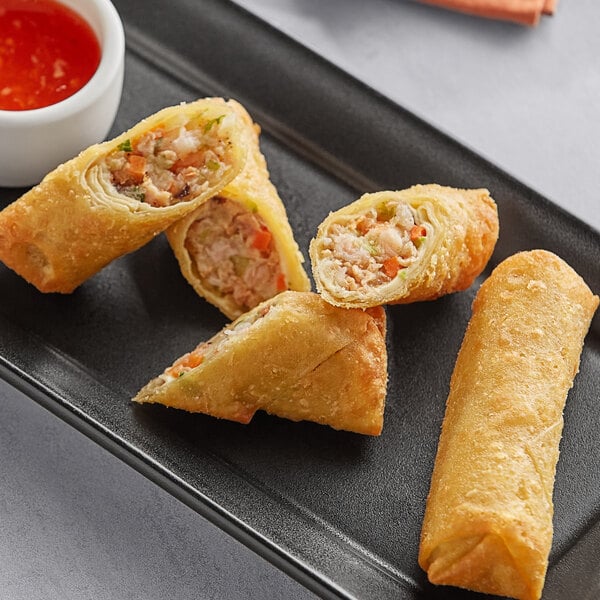 The Gourmet Egg Roll Co. 3 oz. Shrimp Egg Roll - 60/Case