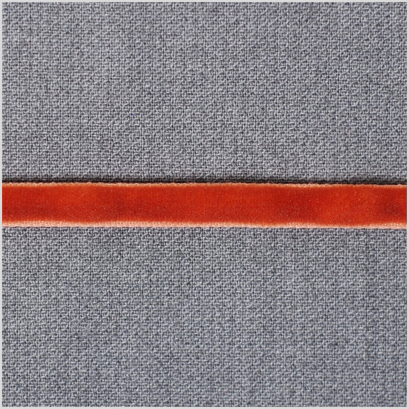 Rust Double Face Velvet Ribbon - 1/8"