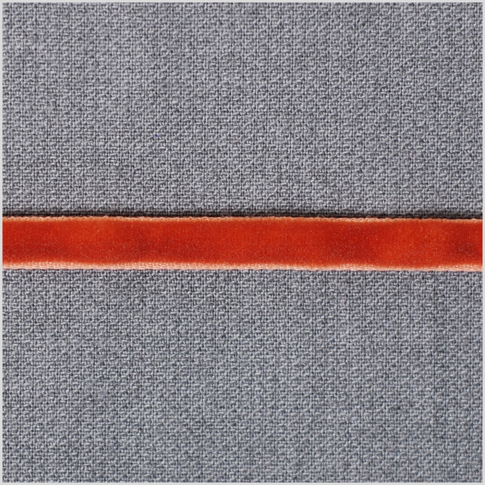 Rust Double Face Velvet Ribbon - 1/8"