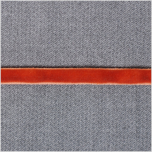 Rust Double Face Velvet Ribbon - 1/8"