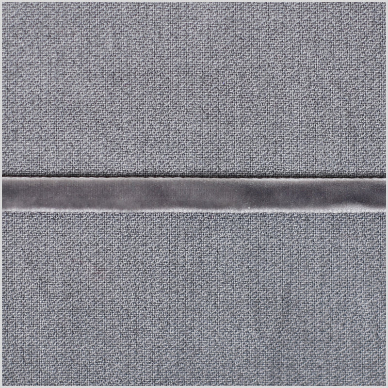 Light Grey Double Face Velvet Ribbon - 1/8"