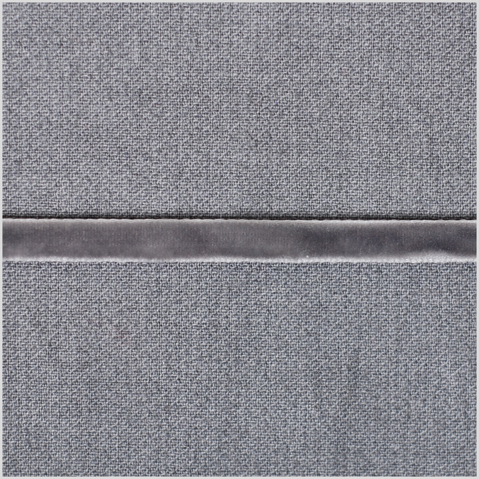 Light Grey Double Face Velvet Ribbon - 1/8"