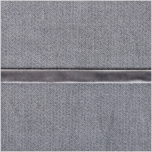 Light Grey Double Face Velvet Ribbon - 1/8"
