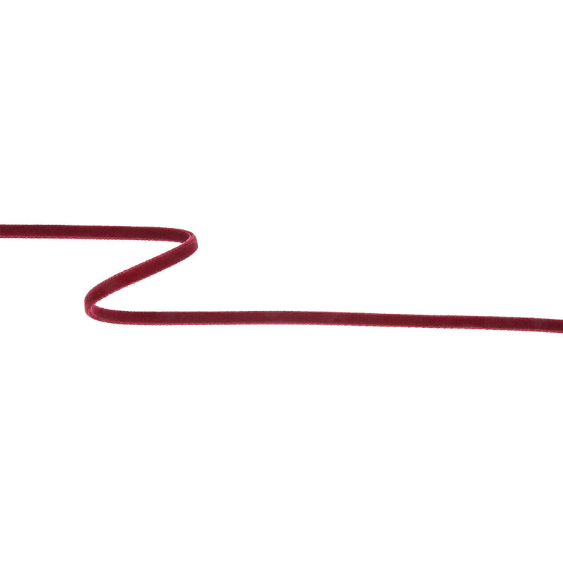 Burgundy Double Face Velvet Ribbon - 1/8"