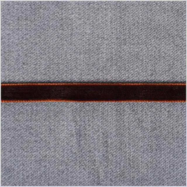 Brown Double Face Velvet Ribbon - 1/8"