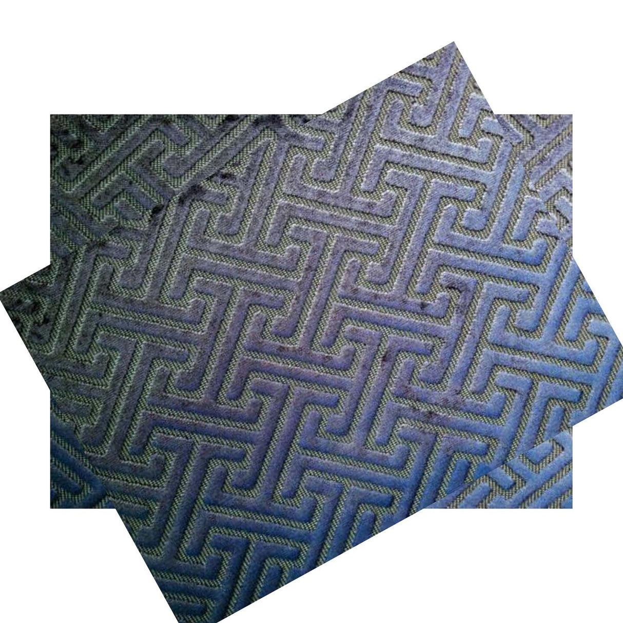 1 Yard Trident Cut Velvet Fabric