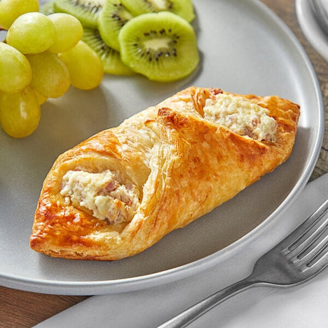 LeCoq Cuisine Ready-to-Bake Ham and Cheese Croissant 3 oz. - 45/Case
