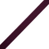 Double Faced Velvet Ribbon Made in Italy - 5/8" - Plum