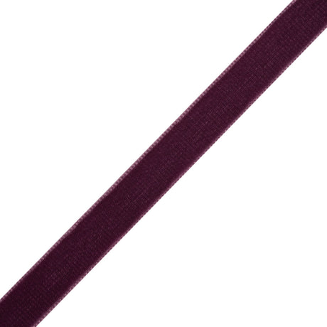 Double Faced Velvet Ribbon Made in Italy - 5/8" - Plum