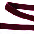 Double Faced Velvet Ribbon Made in Italy - 5/8" - Dark Plum