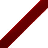 Double Faced Velvet Ribbon Made in Italy - 5/8" - Red