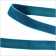 Double Faced Velvet Ribbon Made in Italy - 5/8" - Turquoise