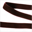 Double Faced Velvet Ribbon Made in Italy - 5/8" - Brown