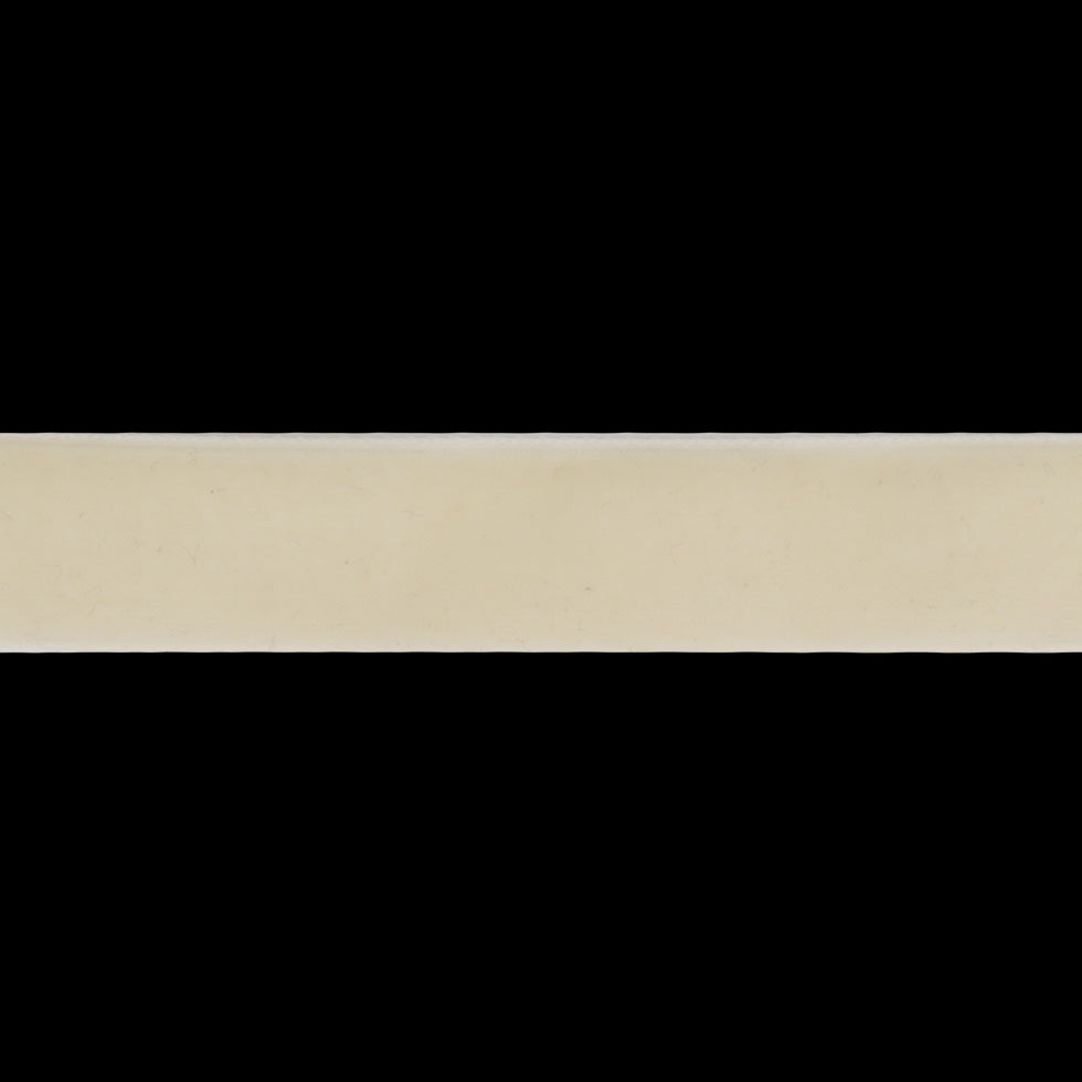 Double Faced Velvet Ribbon Made in Italy - 7/8" - Ivory
