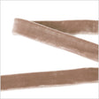 Double Faced Velvet Ribbon Made in Italy - 7/8" - Beige
