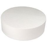O'Creme Round Polystyrene Cake Dummy, 12" Diameter x 3" High