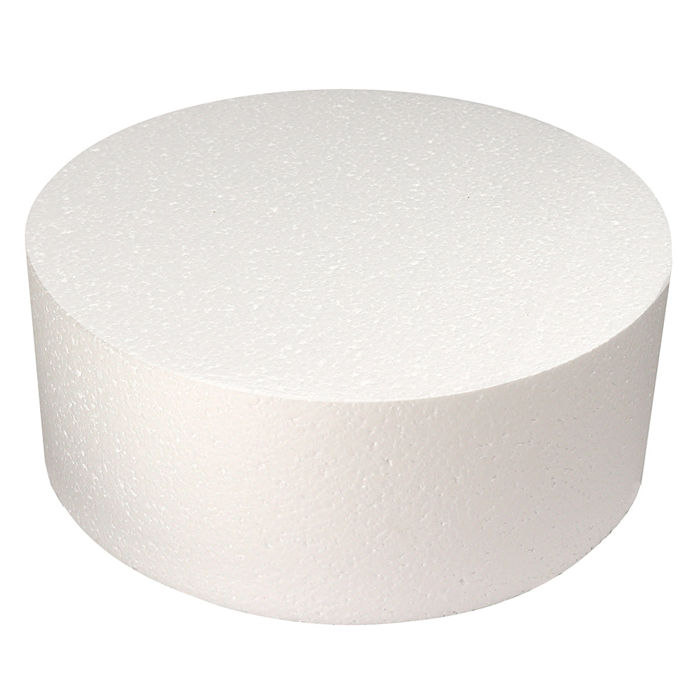 O'Creme Round Polystyrene Cake Dummy, 18" Diameter x 4" High
