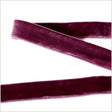 Double Faced Velvet Ribbon Made in Italy - 7/8" - Dark Plum