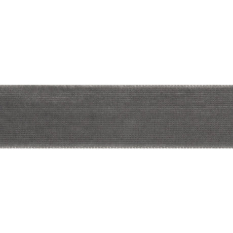 Double Faced Velvet Ribbon Made in Italy - 7/8" - Light Gray