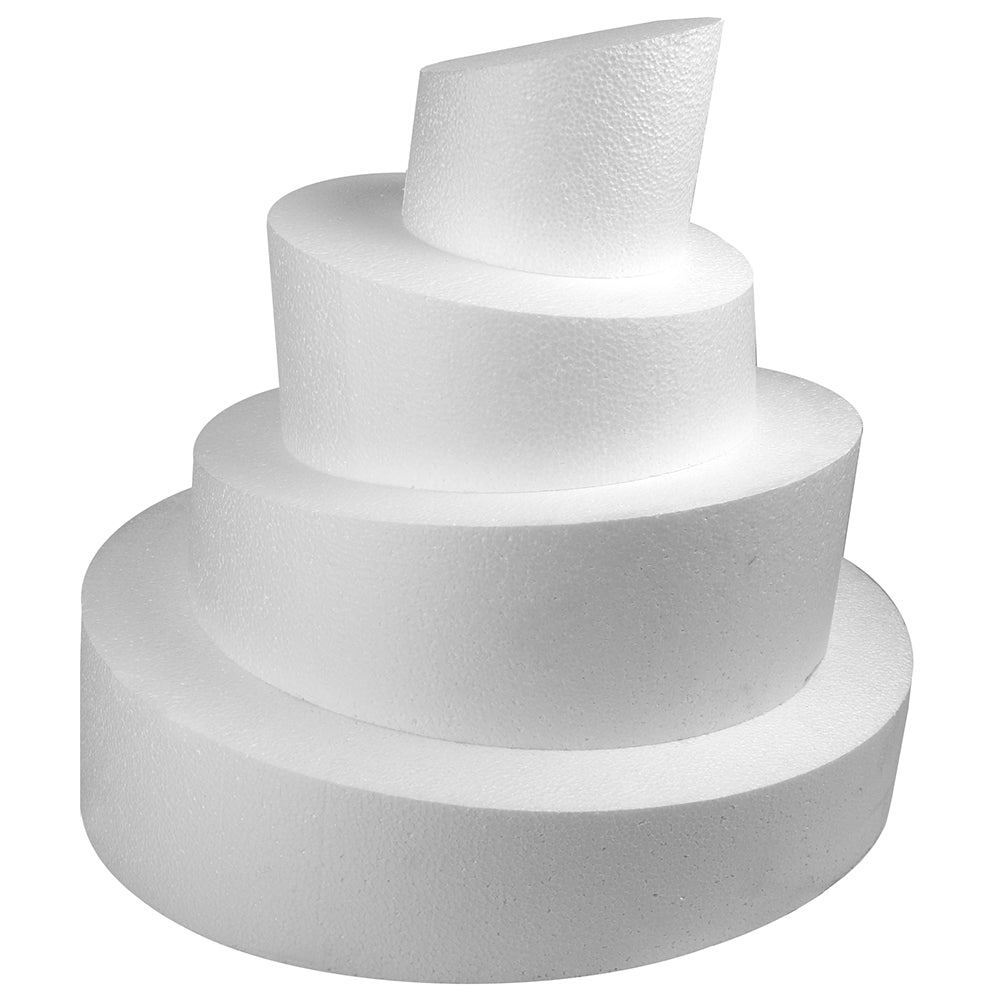O'Creme Wacky Polystyrene Cake Dummy, 6 inch round