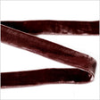 Double Faced Velvet Ribbon Made in Italy - 7/8" - Brown
