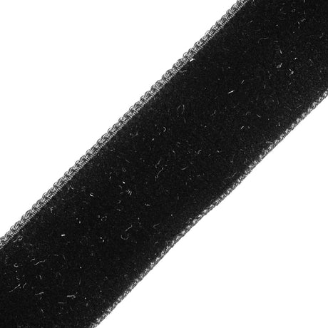 Double Faced Velvet Ribbon Made in Italy - 7/8" - Black
