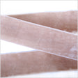 Double Faced Velvet Ribbon Made in Italy - 1.5" - Beige