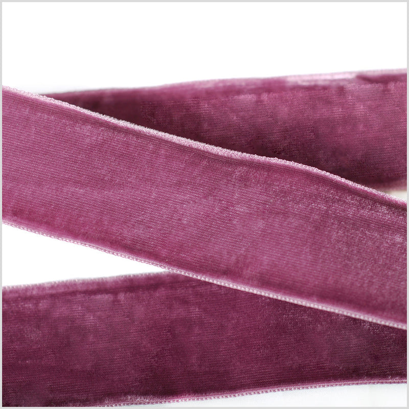 Double Faced Velvet Ribbon Made in Italy - 1.5" - Plum