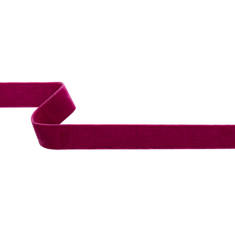 Double Faced Velvet Ribbon Made in Italy - 1.5" - Hot Pink