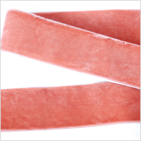 Double Faced Velvet Ribbon Made in Italy - 1.5" - Rust