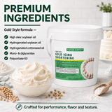 High-Ratio Gold Icing Shortening, Zero Grams Trans Fat per Serving, Premium Bakery Shortening for Buttercream, Frosting and Icing