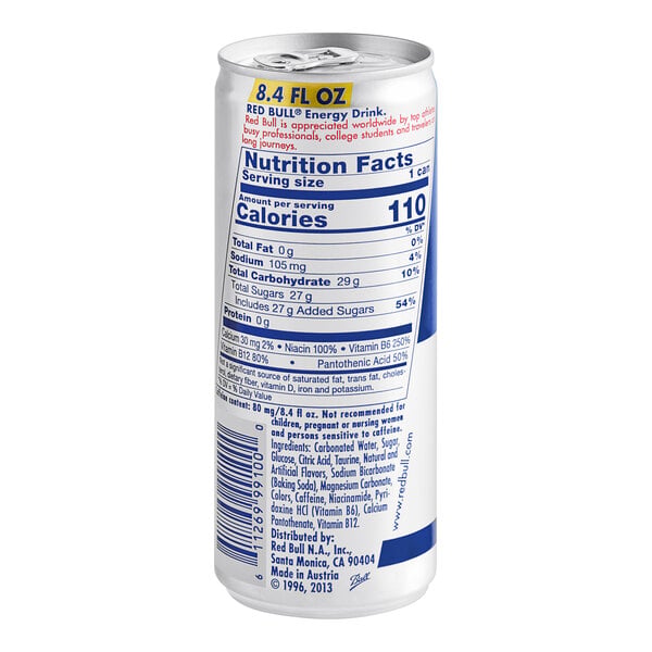 Red Bull Original Energy Drink 8.4 fl. oz. Can - 48/Case