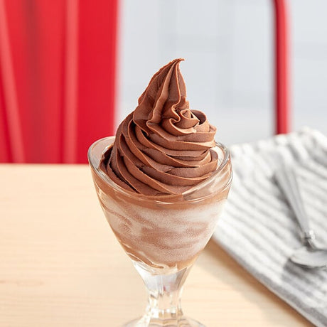 Carnival King Royalty Chocolate Soft Serve Ice Cream Mix 3 lb. - 6/Case