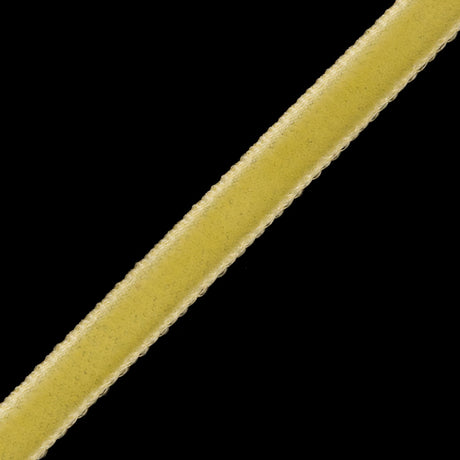 Single Faced Velvet Ribbon Made in Italy - 1/8" - Yellow - Sabine Collection
