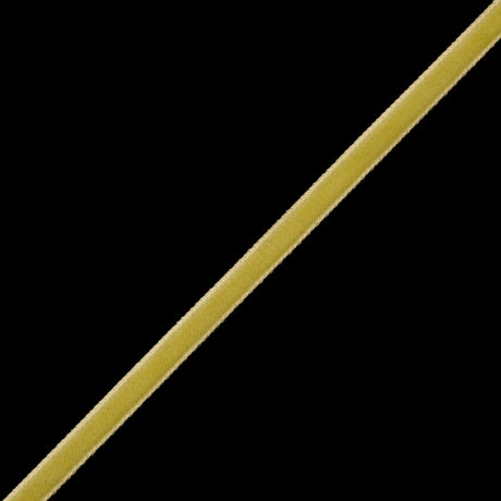 Single Faced Velvet Ribbon Made in Italy - 1/8" - Yellow - Sabine Collection