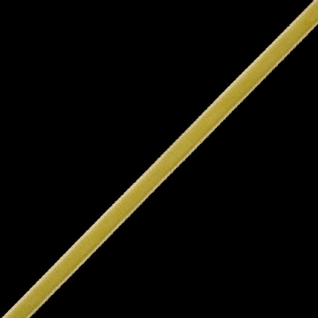 Single Faced Velvet Ribbon Made in Italy - 1/8" - Yellow - Sabine Collection
