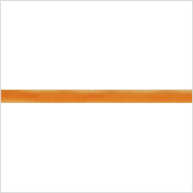 Single Faced Velvet Ribbon Made in Italy - 1/8" - Tangerine - Sabine Collection