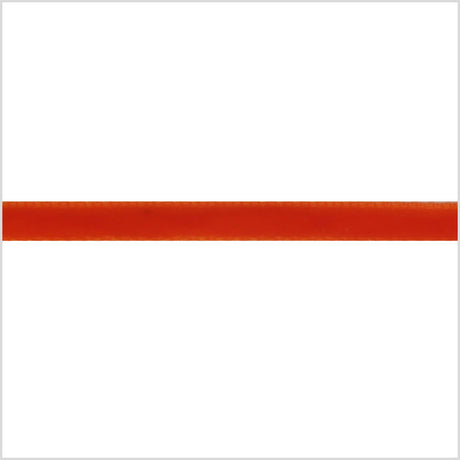 Single Faced Velvet Ribbon Made in Italy - 1/8" - Bright Orange - Sabine Collection