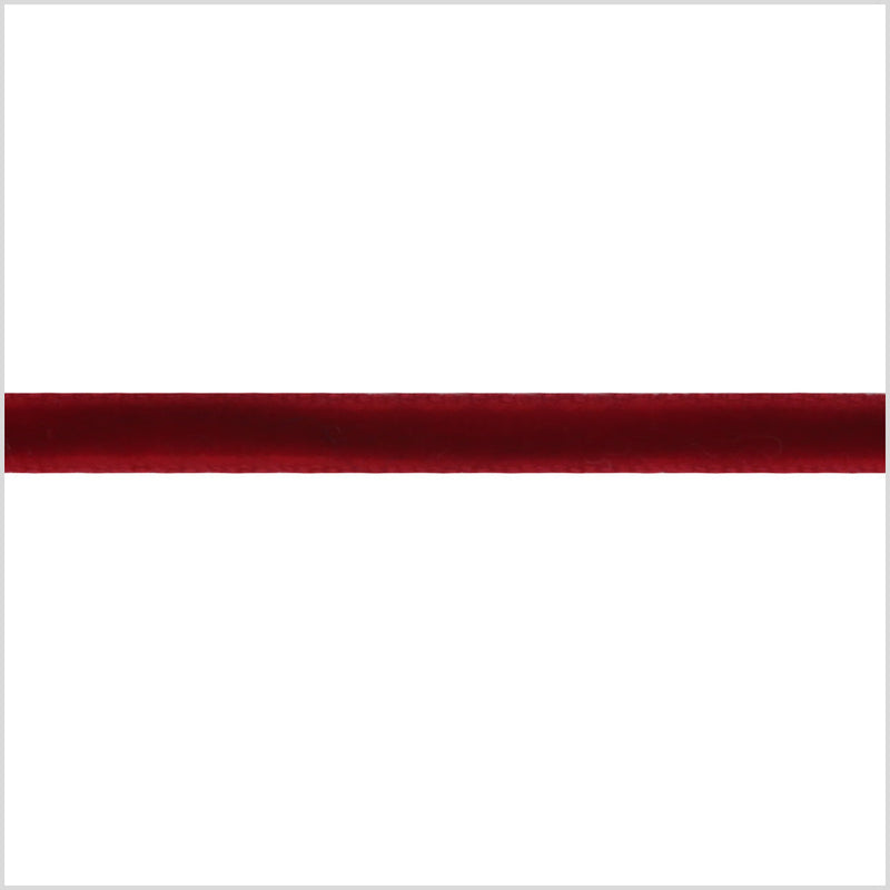 Single Faced Velvet Ribbon Made in Italy - 1/8" - Scarlet - Sabine Collection