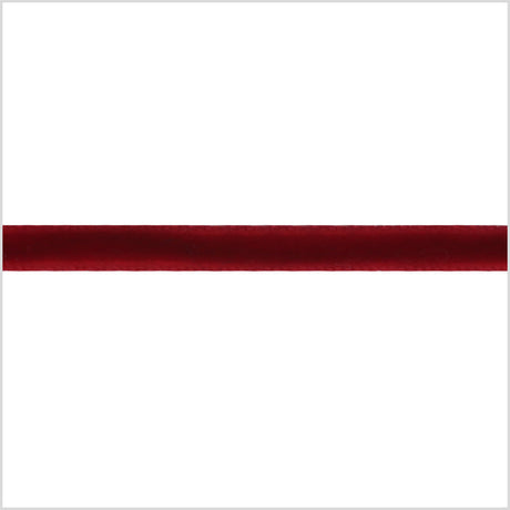 Single Faced Velvet Ribbon Made in Italy - 1/8" - Scarlet - Sabine Collection