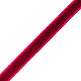 Single Faced Velvet Ribbon Made in Italy - 1/8" - Dark Red - Sabine Collection