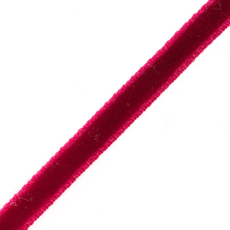 Single Faced Velvet Ribbon Made in Italy - 1/8" - Dark Red - Sabine Collection