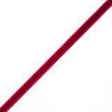 Single Faced Velvet Ribbon Made in Italy - 1/8" - Dark Red - Sabine Collection