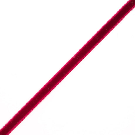 Single Faced Velvet Ribbon Made in Italy - 1/8" - Dark Red - Sabine Collection